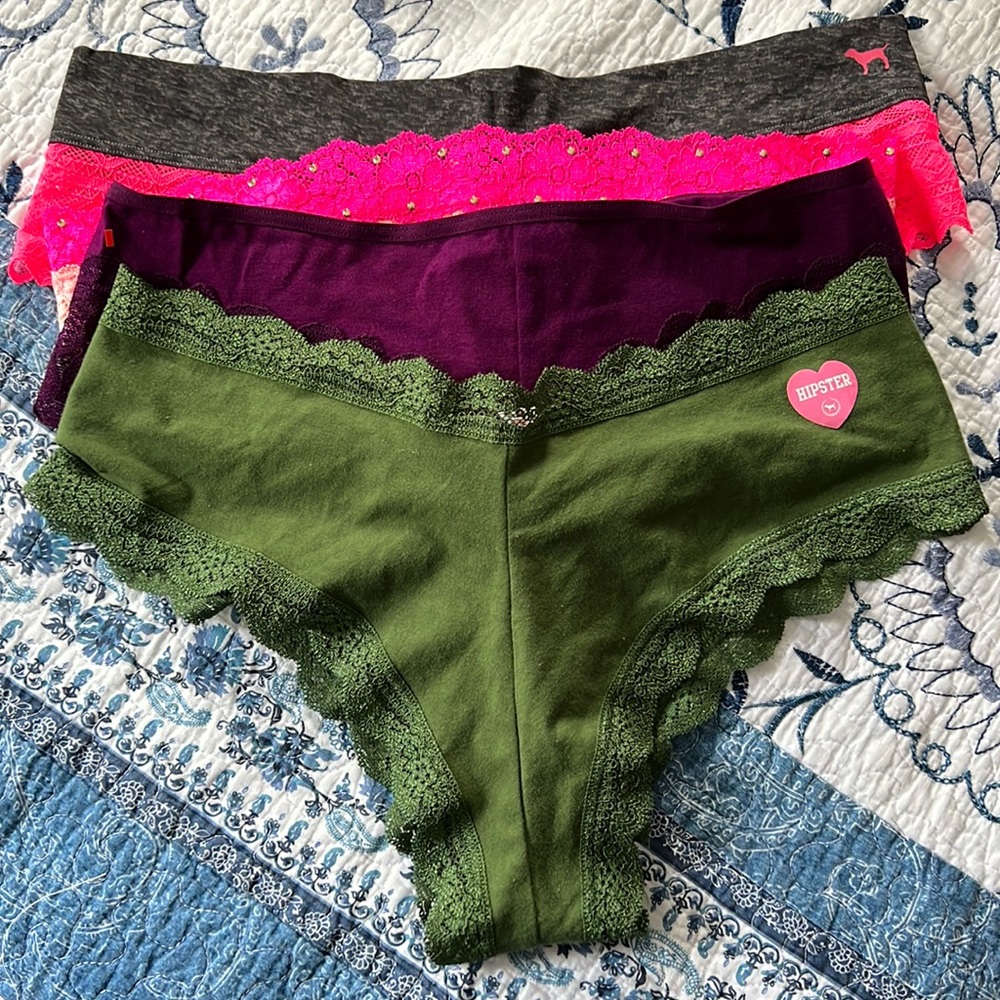 All panties never worn. All four size Medium